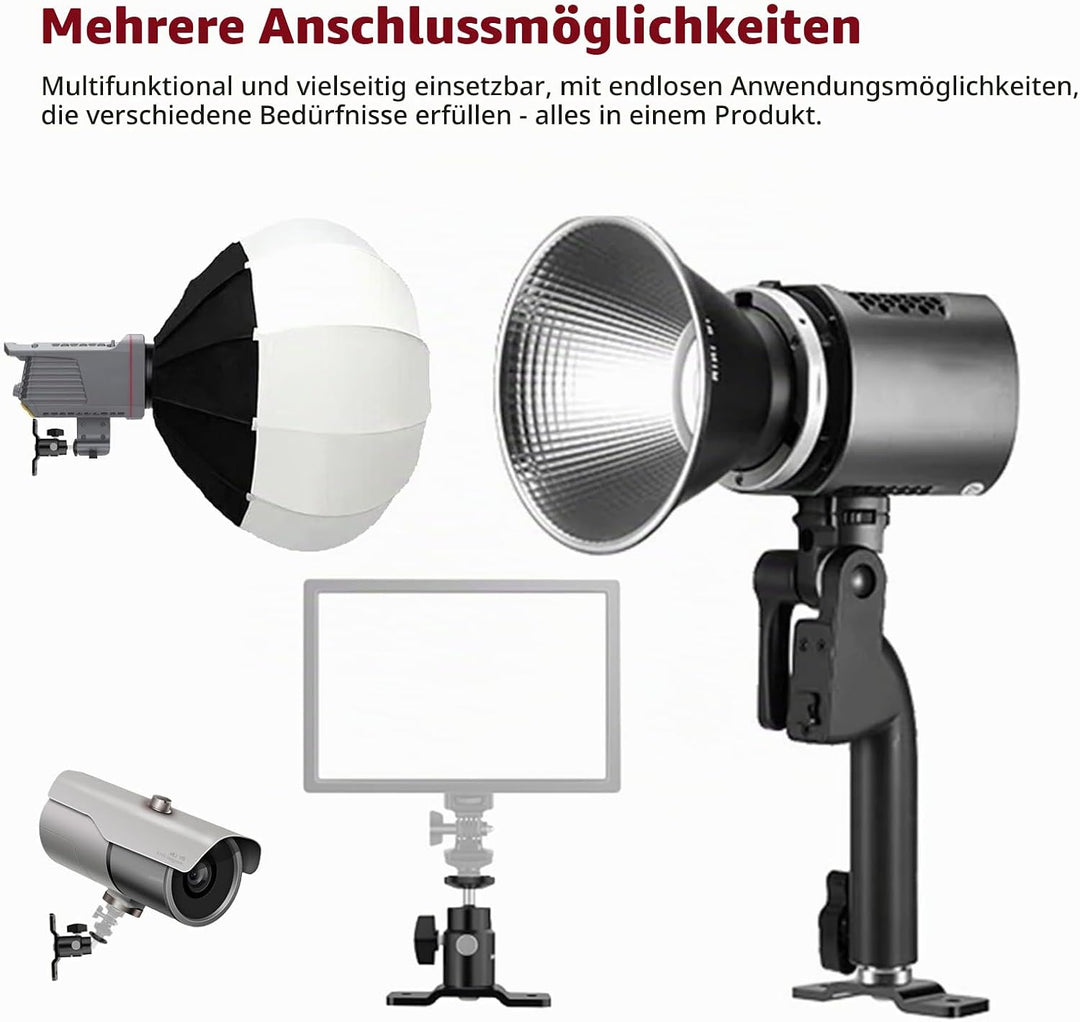 RAYWOWO T-Form verstellbare Metall-Kamera-Wandhalterung, Lautsprecher-Wandhalterung, mit 1/4“ Schrau
