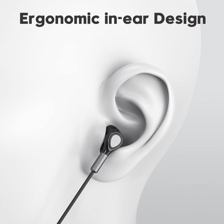 Kopfhörer mit Kabel, In Ear Kopfhörer Kabel in Ear Ohrhörer 3.5mm Klinke Kopfhörer mit Mikrofon, Lau