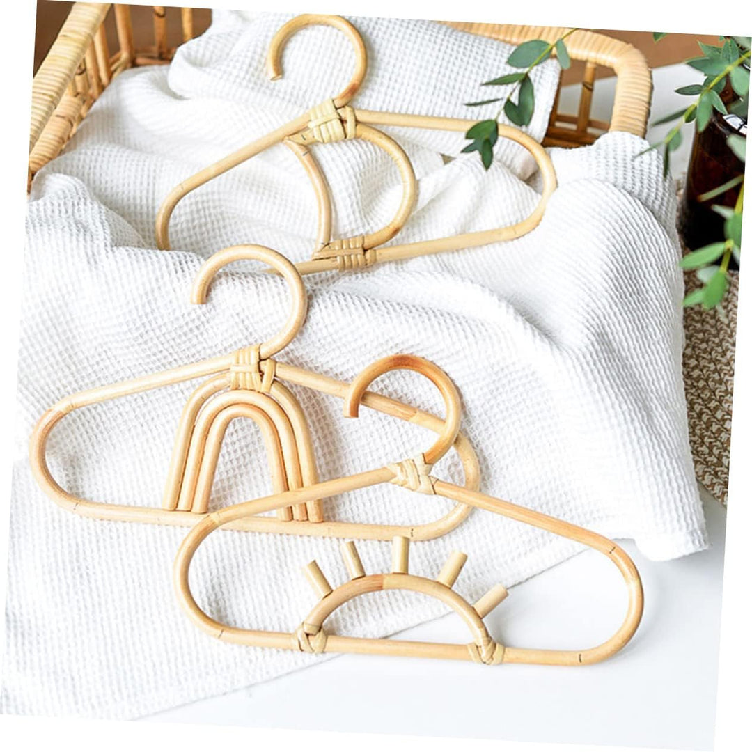 Cabilock Rattan Kinderkleiderbügel Handgemachte Kleine Kleiderbügel Für Junge Mädchen Und Junge Mädc