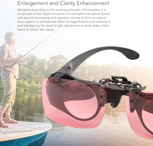 Freihändige Fernglasbrille mit 8-fachem Zoom, Teleskopbrille mit Manueller Fokussierung und CPL-Filt