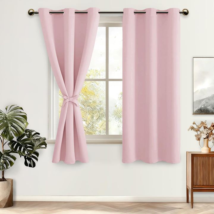 DWCN Blickdichte Vorhänge Verdunkelungsgardinen mit Ösen 2 Stücke Thermogardine für Wohnzimmer,Schla