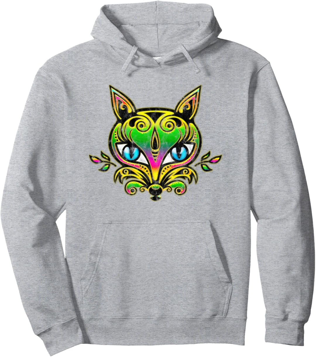 Fuchs Wald Tier Liebe Natur Bunt Wandern Outdoor Naturschutz Pullover Hoodie