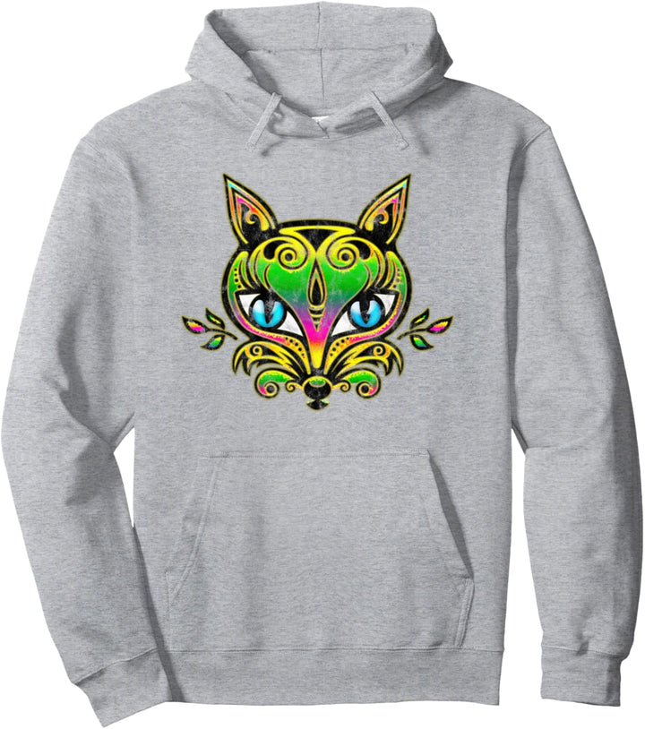 Fuchs Wald Tier Liebe Natur Bunt Wandern Outdoor Naturschutz Pullover Hoodie