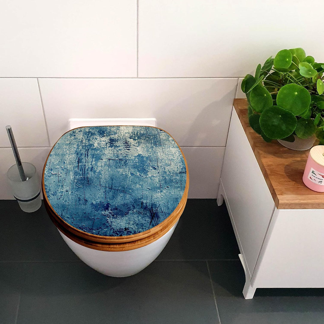 banjado Design WC Sitz Bambus Absenkautomatik 45,8x37,5cm - Toilettendeckel mit Absenkautomatik Holz