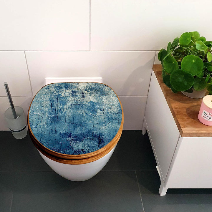 banjado Design WC Sitz Bambus Absenkautomatik 45,8x37,5cm - Toilettendeckel mit Absenkautomatik Holz