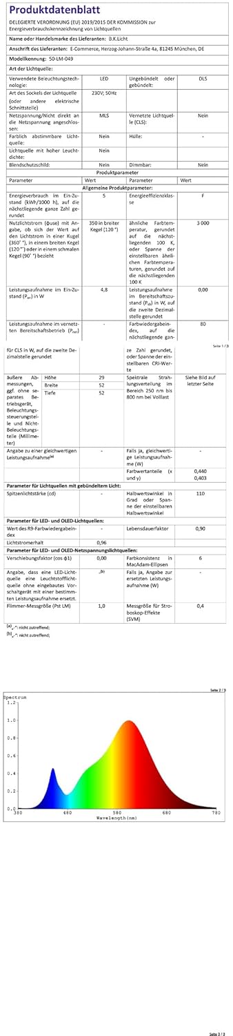 B.K.Licht - 6er Set Einbaustrahler LED schwenkbar, warmweisse Lichtfarbe, Lochdurchmesser 68mm, flac