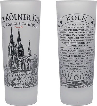 3forCologne Schnapsgläser 6,5cl | 6er Set | Kölner Dom| Pinnchen, Shotgläser, Tequila, Vodka, Obstle