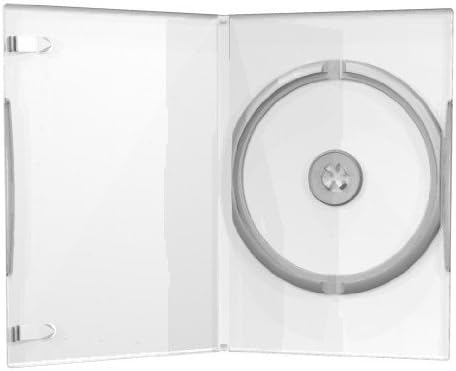 50 DVD CD Hüllen slim 7mm transparent clear