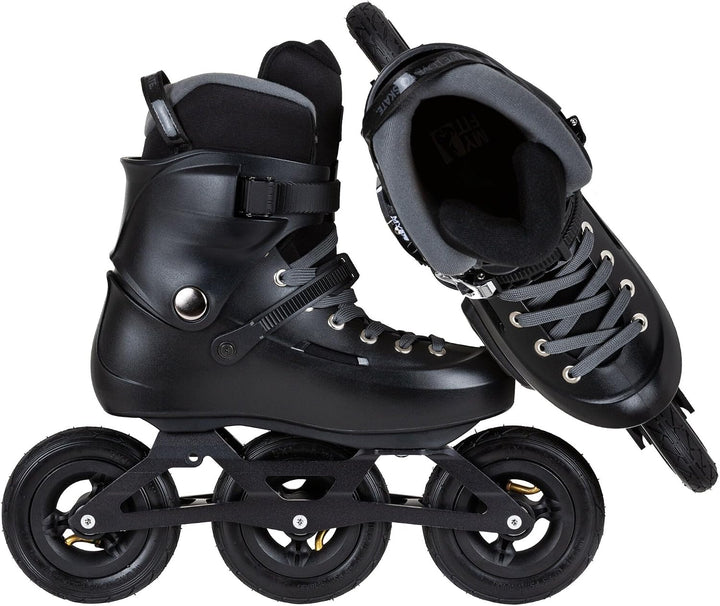 Powerslide SUV Inline Skate Zoom Renegade 125, fürOff-Road und Training, für Damen und Herren 43-44,