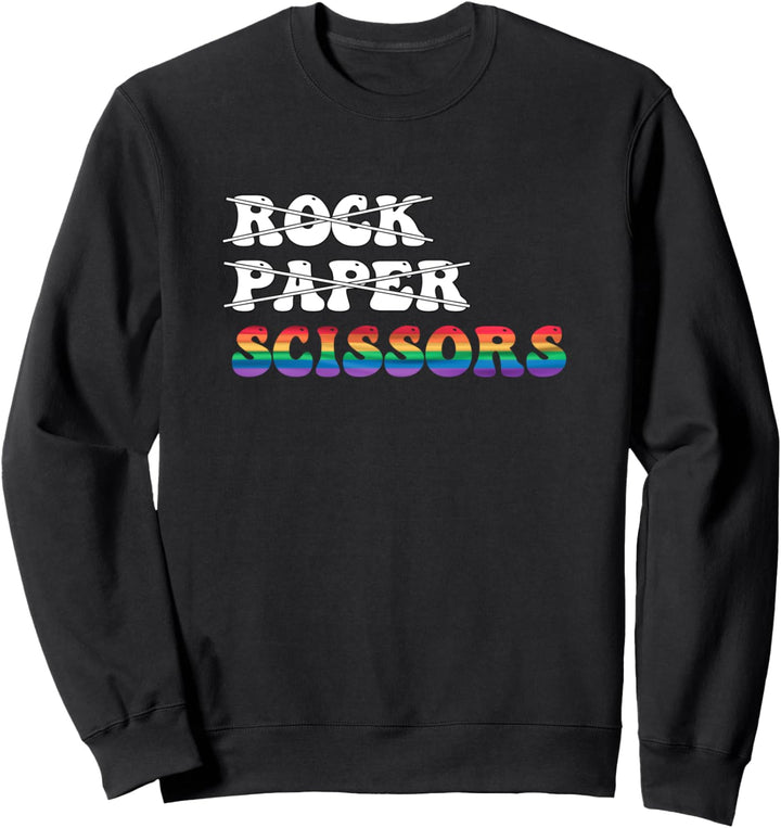 Rock Paper Scissors LGBT für Lesben und lesbische Frauen Sweatshirt