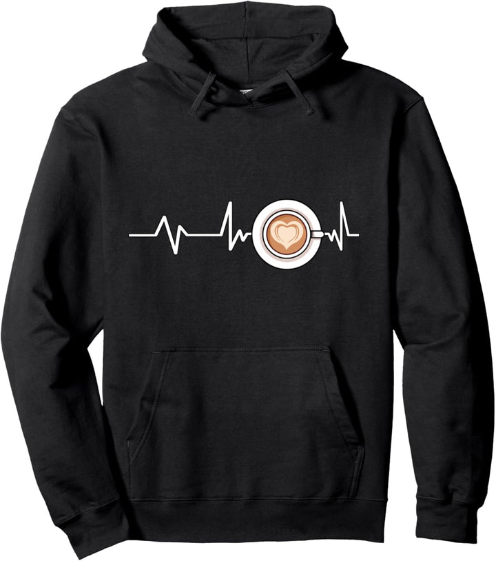 Kaffee Crema Herz Herzschlag Kaffeerösten Geschenk Kaffee Pullover Hoodie