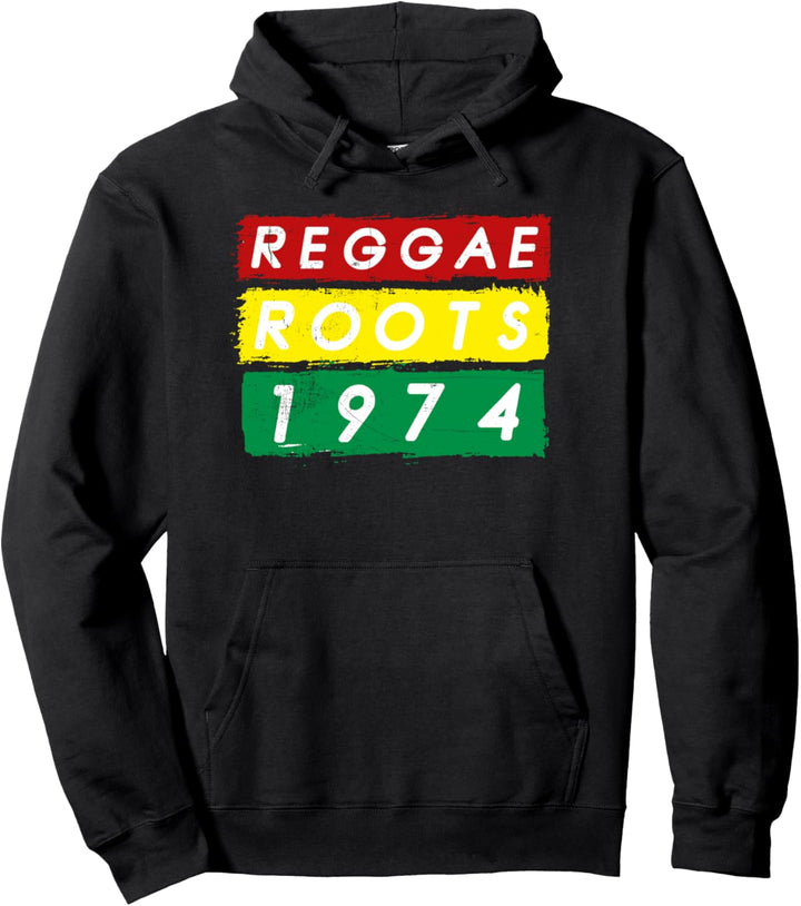 Reggae Roots Jamaica Rasta Flag Pullover Hoodie