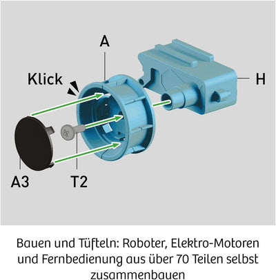 Kosmos 621049 Robo-Truck-Der programmierbare Action-Bot, Bausatz für programmierbaren Truck, viele s