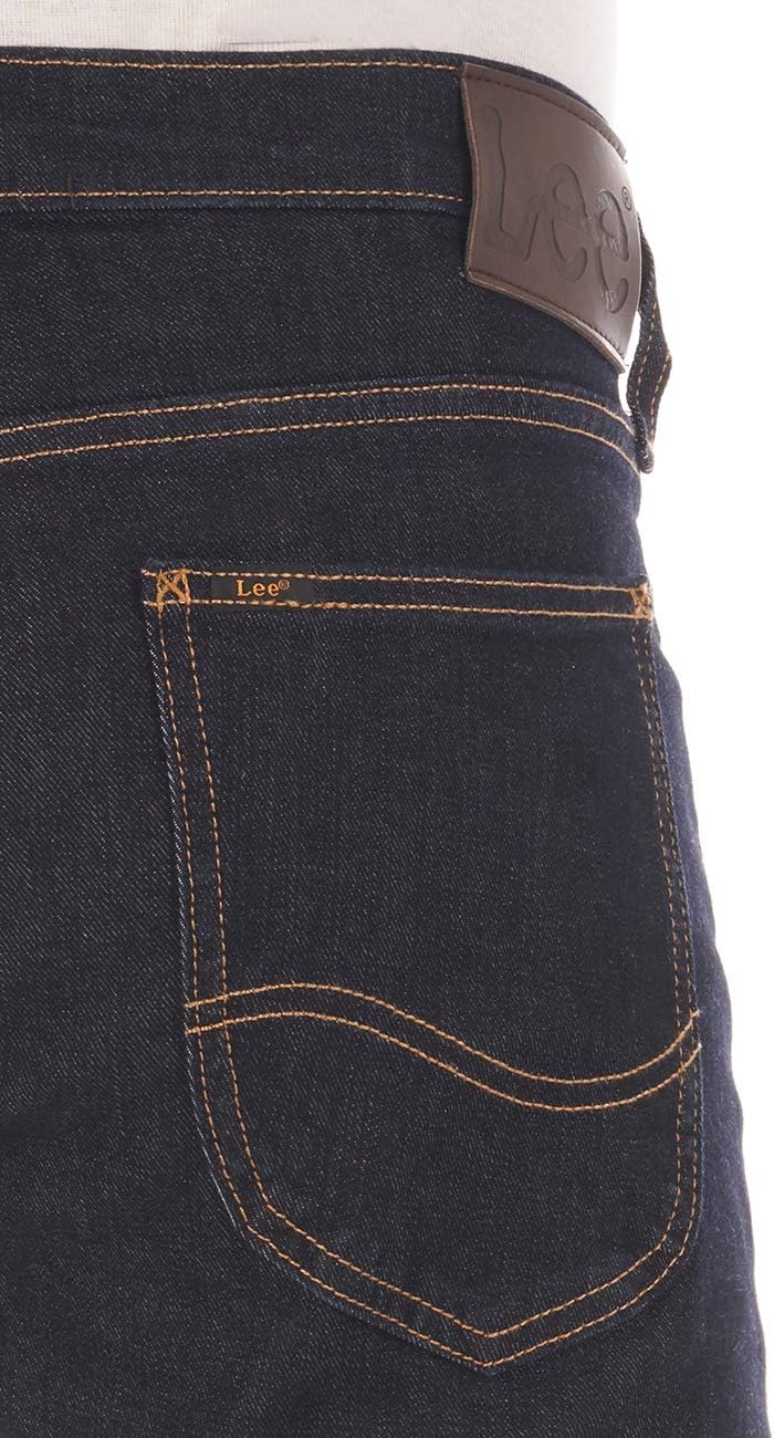 Lee Herren Jeans Luke Slim Fit Hose Tapered Männer Jeanshose Baumwolle Denim Stretch Blau Schwarz Gr