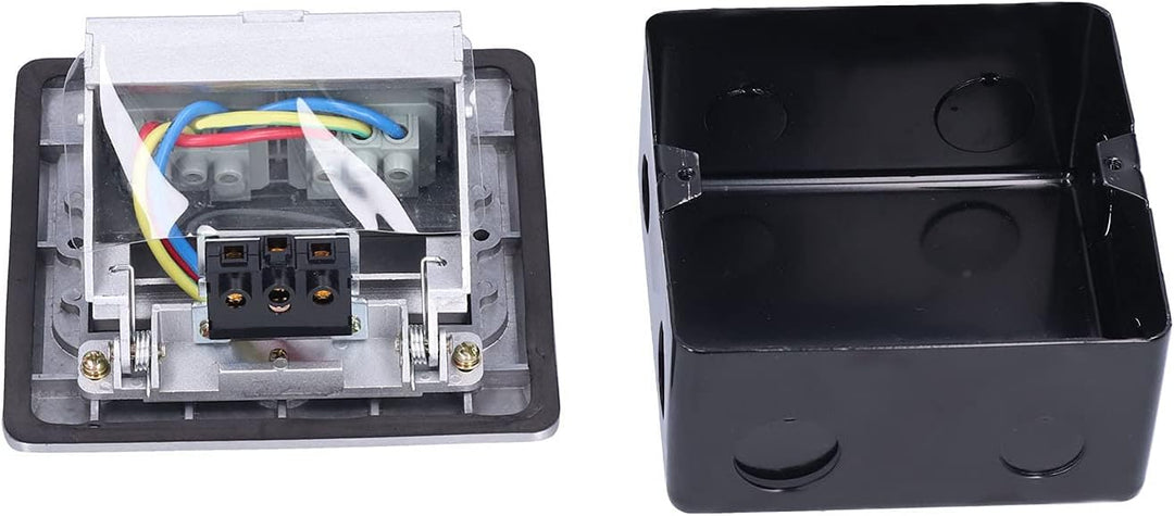 Up Bodendose Aluminiumlegierung Boden Desktop-Steckdose Wasserdichte Steckdose 2-Wege IP40 250V/16A