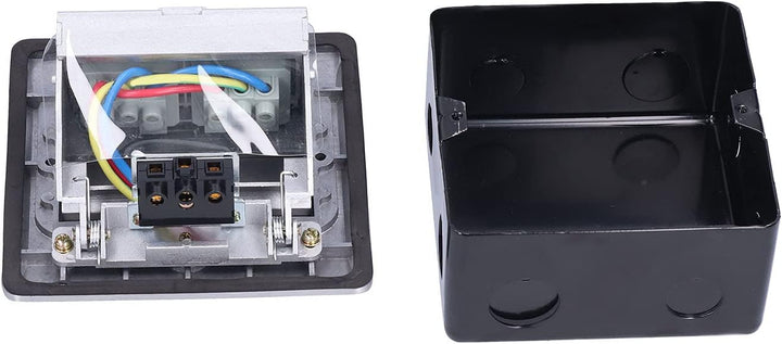 Up Bodendose Aluminiumlegierung Boden Desktop-Steckdose Wasserdichte Steckdose 2-Wege IP40 250V/16A