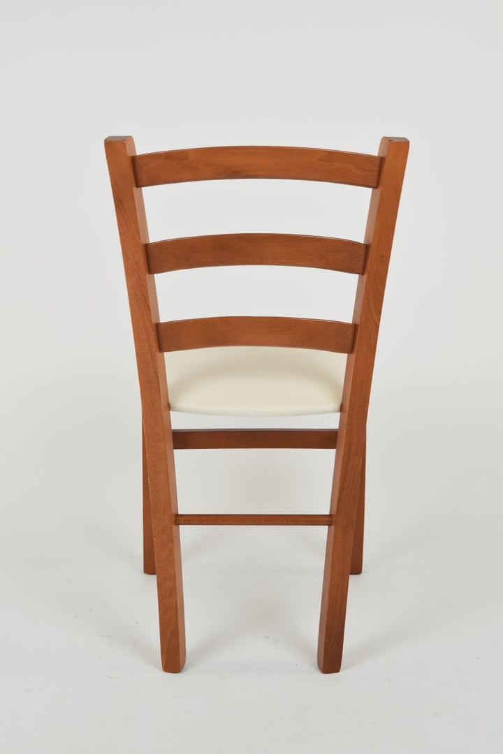 Tommychairs - 2er Set Stühle VENICE für Küche und Esszimmer, Struktur aus lackiertem Buchenholz im F