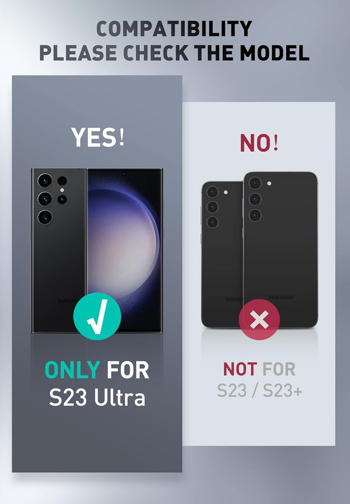 i-Blason Glitzer Hülle für Samsung Galaxy S23 Ultra 5G Handyhülle Bumper Case 360 Grad Schutzhülle G