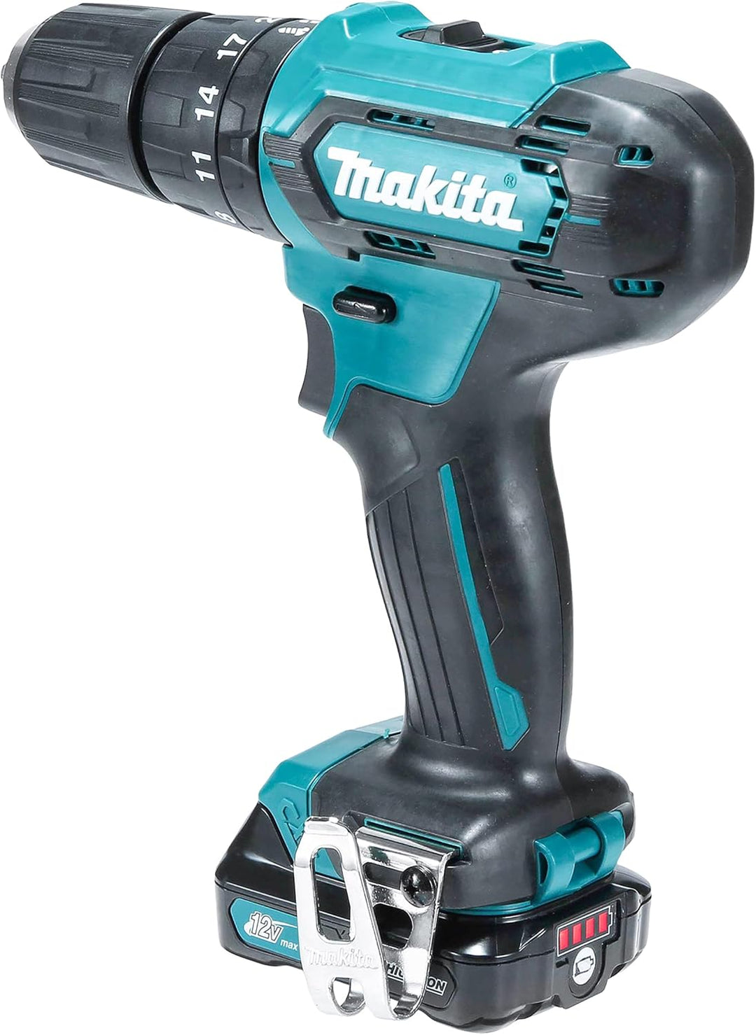 Makita HP333DSAX1 Akku-Schlagbohrschrauber 12V max. / 2,0 Ah, 2 Akkus + Ladegerät in Transportkoffer