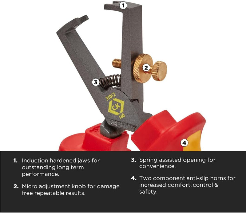 C.K 431012 Abisolierzange VDE 1 Originalverpackung, 1 Originalverpackung