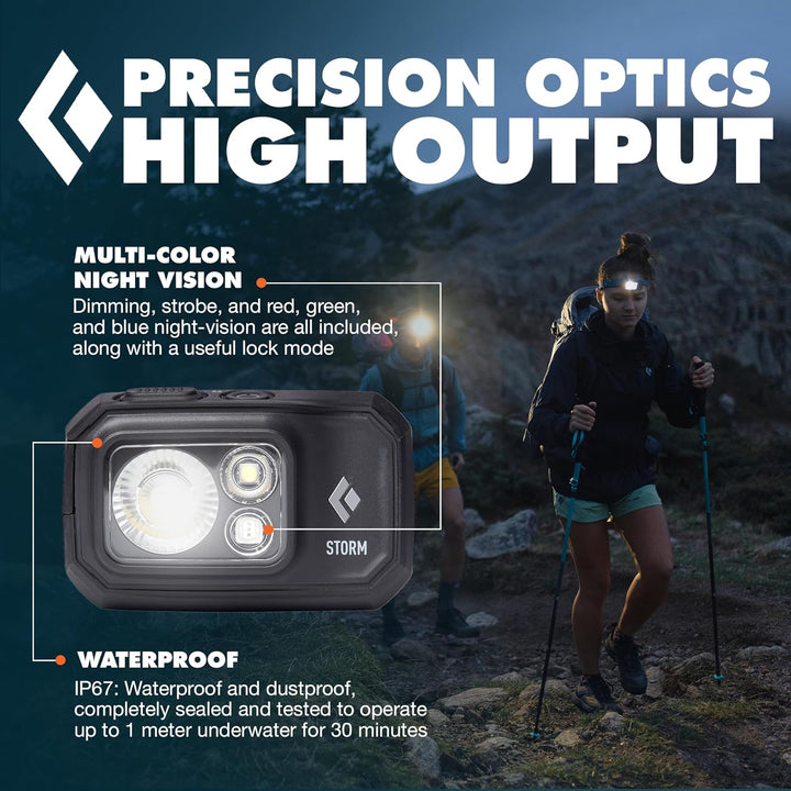 Black Diamond Storm 450 Headlamp Black one size, Black one size