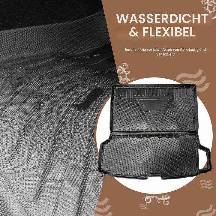 YEE PIN Für Volvo XC90 2015-2025,Kofferraummatte XC90 Gummi Kofferraumwanne Seitenschutz XC90 Gummim
