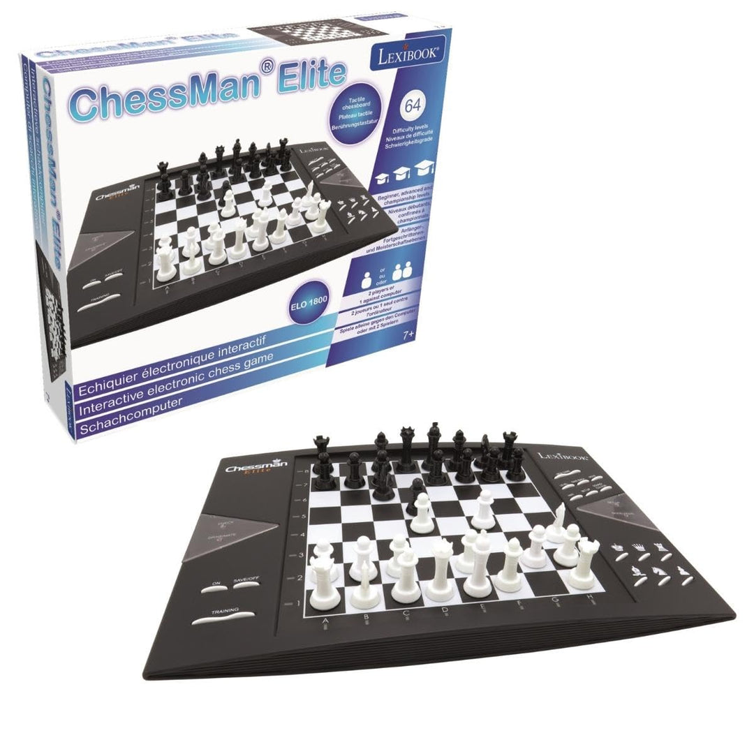 Lexibook CG1300 - Elektronisches Schachspiel mit sensitivem Spielbrett, 2 SPIELER Chessman Elite, Ch