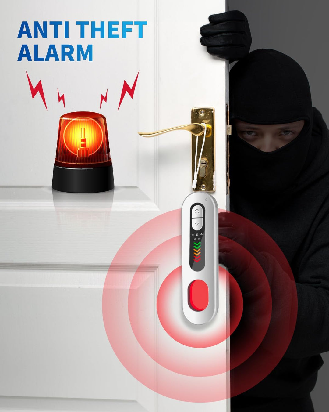 Wanzen Detektor Versteckte Kamera Finder mit 6 Stufen Empfindlichkeit, 4-in-1 Multimode Hidden Camer