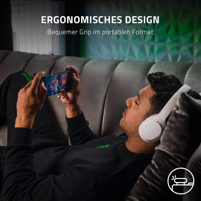 Razer Kishi V2 für iPhone - Mobile Gaming Controller (Universal Fit mit ausziehbarer Brücke, Streami