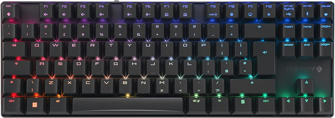 CHERRY MX 8.2 TKL Wireless, kabellose mechanische Gaming-Tastatur ohne Nummernblock, Britisches Layo
