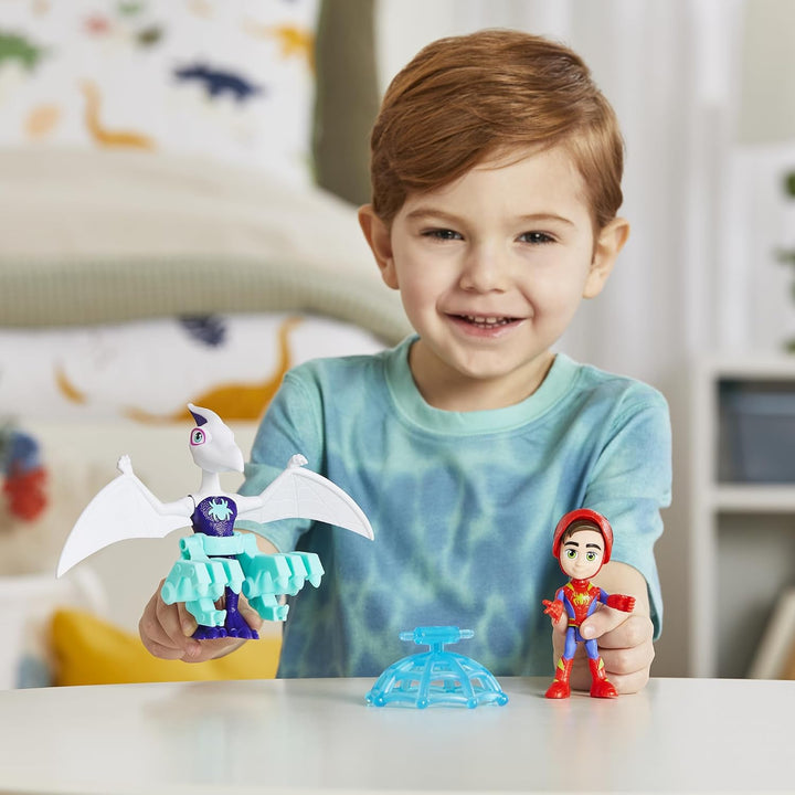 Marvel Spidey und Seine Super-Freunde Dino-Webs Ghostasaurus & Spidey, Spider-Man Action-Figuren Gho