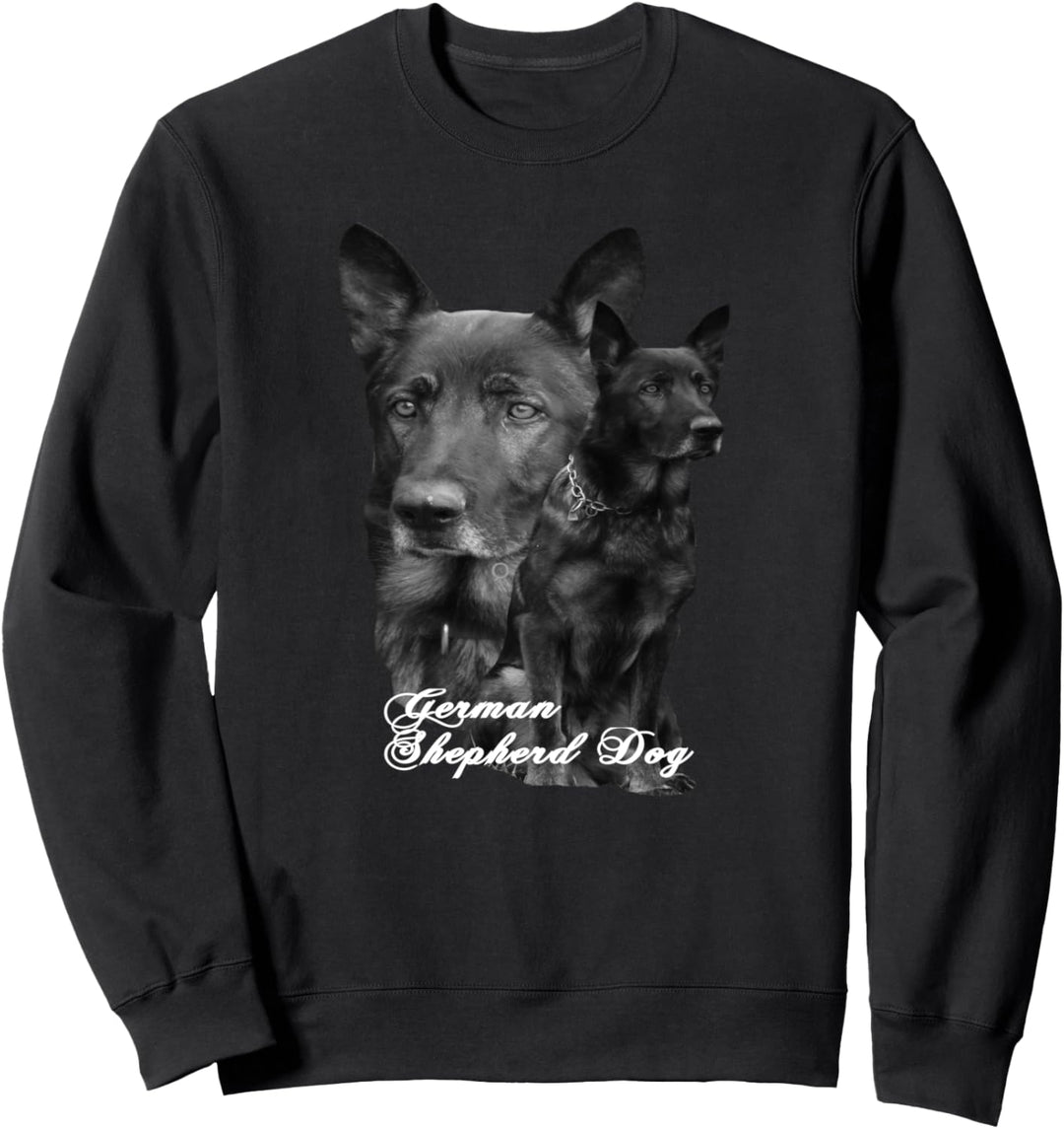 Deutscher Schäferhund für Damen & Herren grauer Schäferhund Sweatshirt