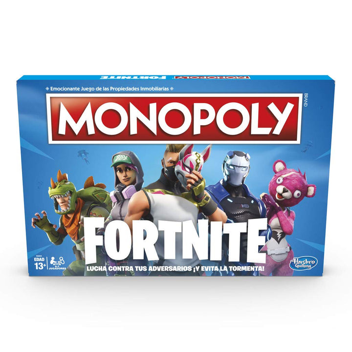 Monopoly Fortnite (spanische Version), Mehrfarbig, Einheitsgrösse (Hasbro E6603105), Spanische Versi