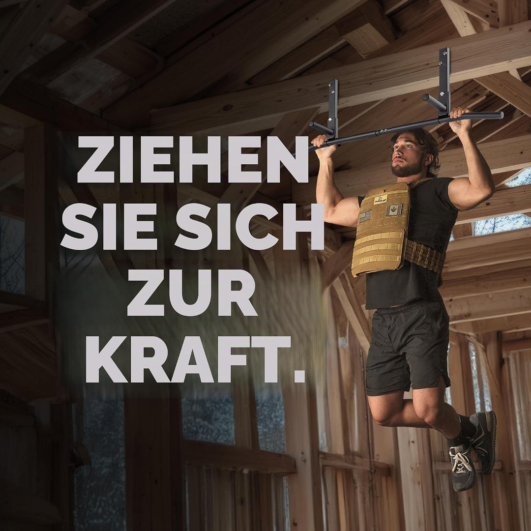 AmStaff Fitness TU038 Klimmzugstange für Balkenmontage