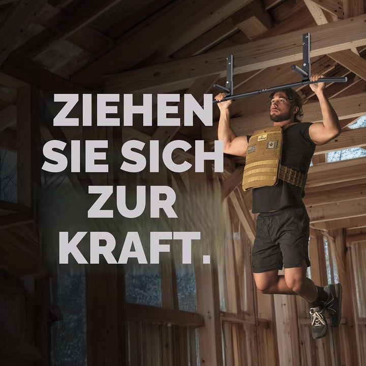 AmStaff Fitness TU038 Klimmzugstange für Balkenmontage