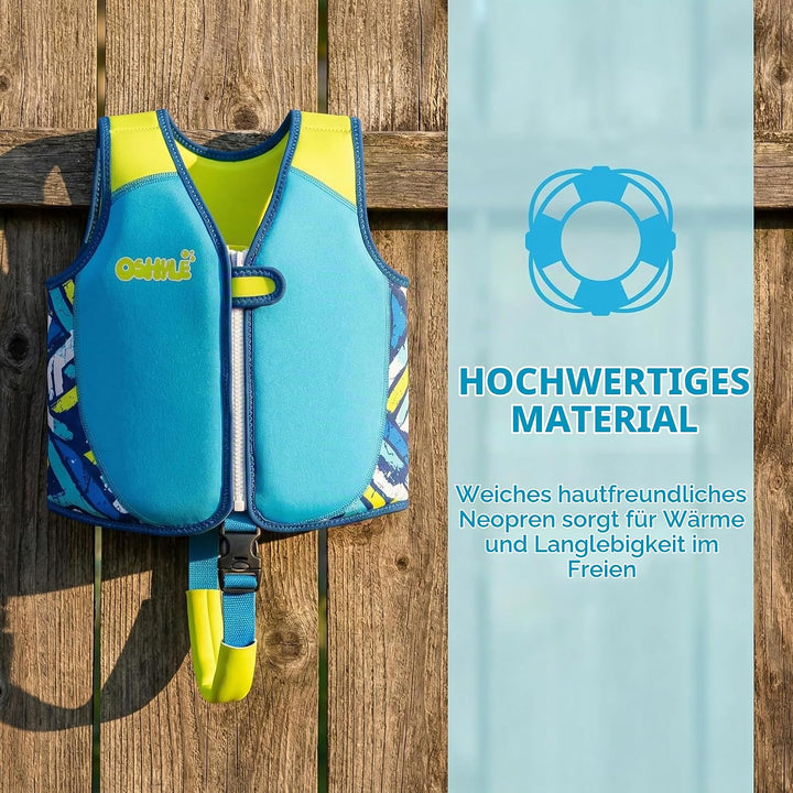 Kinder Schwimmweste - Jungen Mädchen Neopren Schwimmen Jacke Kleinkind Schwimmen Floating Neopren Sc