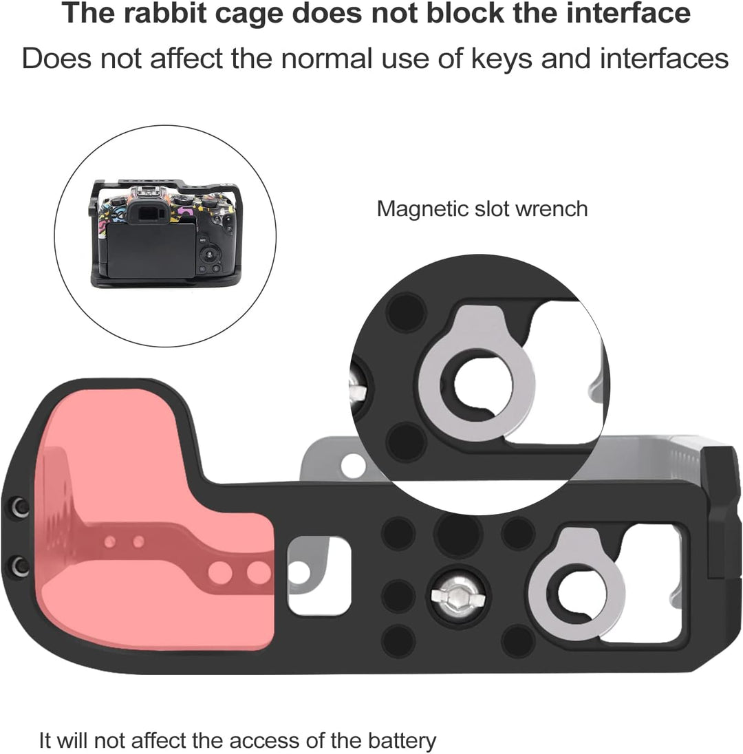 EOS RP Kamerakäfig, EOS RP Käfig für Canon EOS RP Kameratasche Camera Rig Cold Shoe