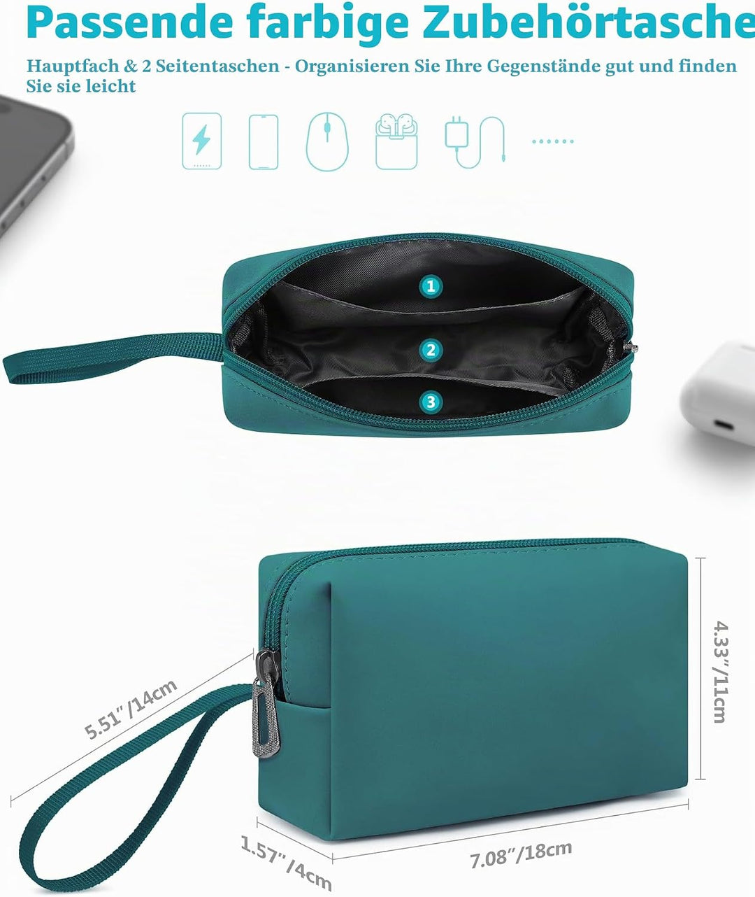 HYZUO 13 Zoll Laptop Hülle Tasche mit Einstellbarer Ständer für MacBook Air 13 M5 A3449 M4 M3 M2 M1