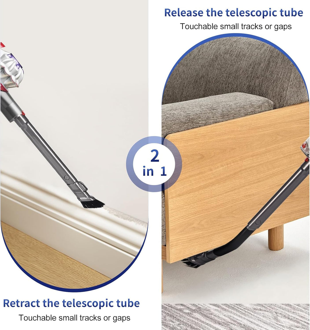 Flexibele Fugendüse für Dyson Outsize V15 V12 Slim V11 V10 V8 V7 Gen5detect Ersatzteile, Lange Flach