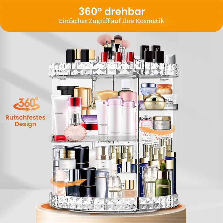 Make Up Organizer 360 Grad drehbar Kosmetik Organizers, 7 Verstellbare Ebenen Grosse Kapazität Makeu