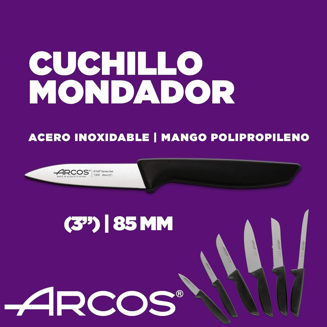 Arcos Professionelles Küchenmesser-Set | Professionelle Küchenmesser | 6 Stück | Edelstahlmesser mit