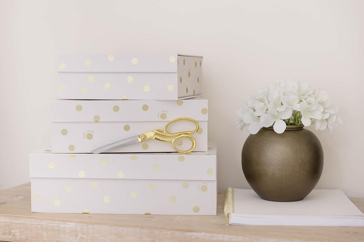Kate Spade New York Dekorative Aufbewahrungsboxen mit Deckel, 3 Stück, stabile Organizer-Aufbewahrun