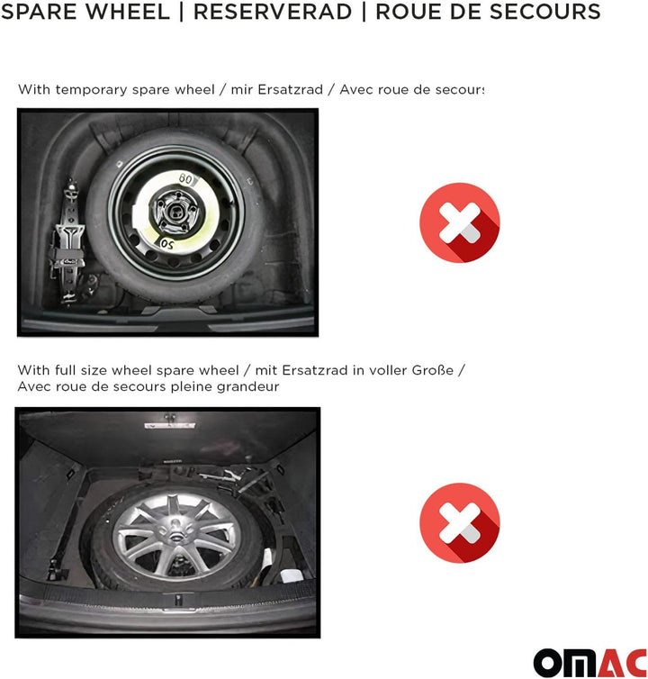 OMAC Kofferraumwanne Laderaumwanne kompatibel mit Hyundai Kona 2018-2025 Gummi TPE Schwarz Kona 2018