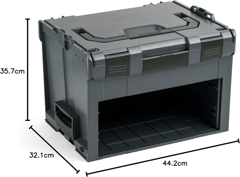 L-BOXX Sortimo LS BOXX 306 | inkl. i-BOXX 72 C3 & i-BOXX 72 I3 in Anthrazit | Professioneller Werkze