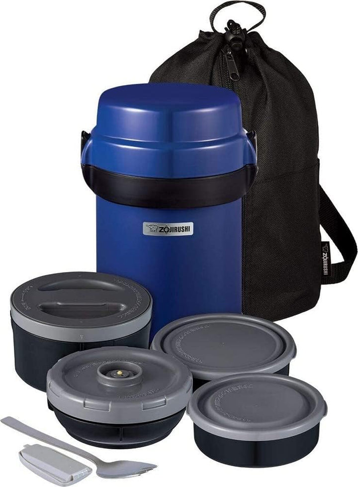 Zojirushi Mr. Bento Brotdose, Edelstahl, 1,2 l, Blaubeere Blueberry, Blueberry