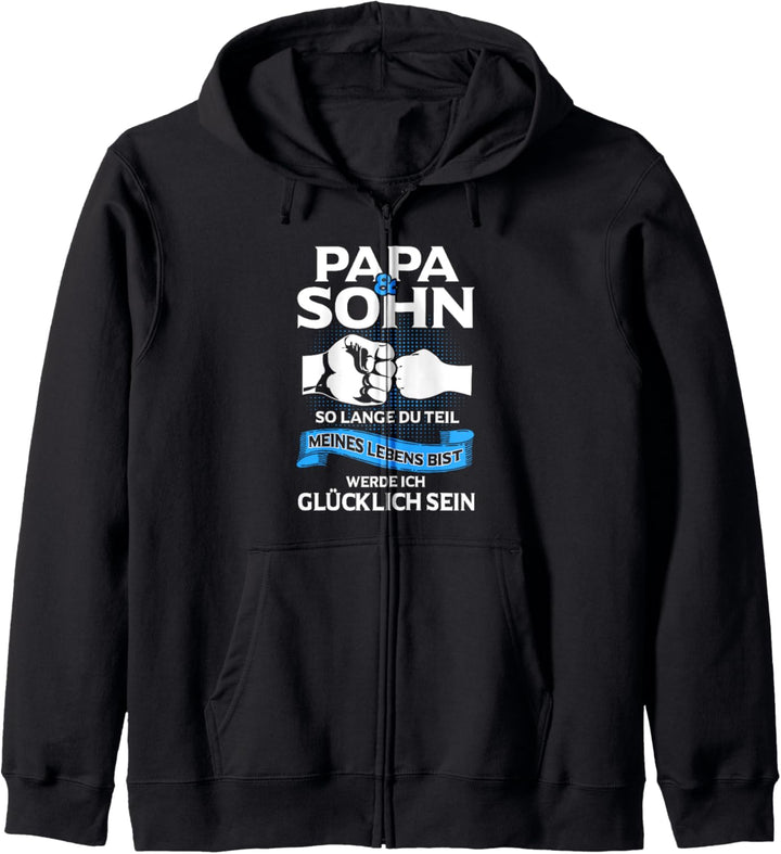 Papa Sohn Partnerlook Vatertag Kapuzenjacke