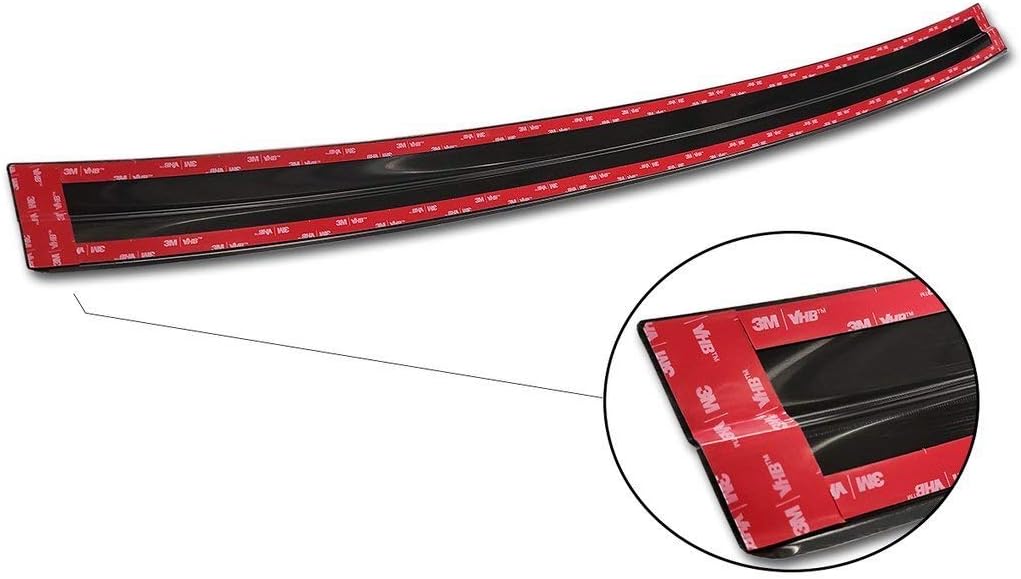 Avisa Schwarz Edelstahl Heckstossstangenschutz kompatibel mit Audi Q7 (4M) 2015-2019 & FL 2019- inkl