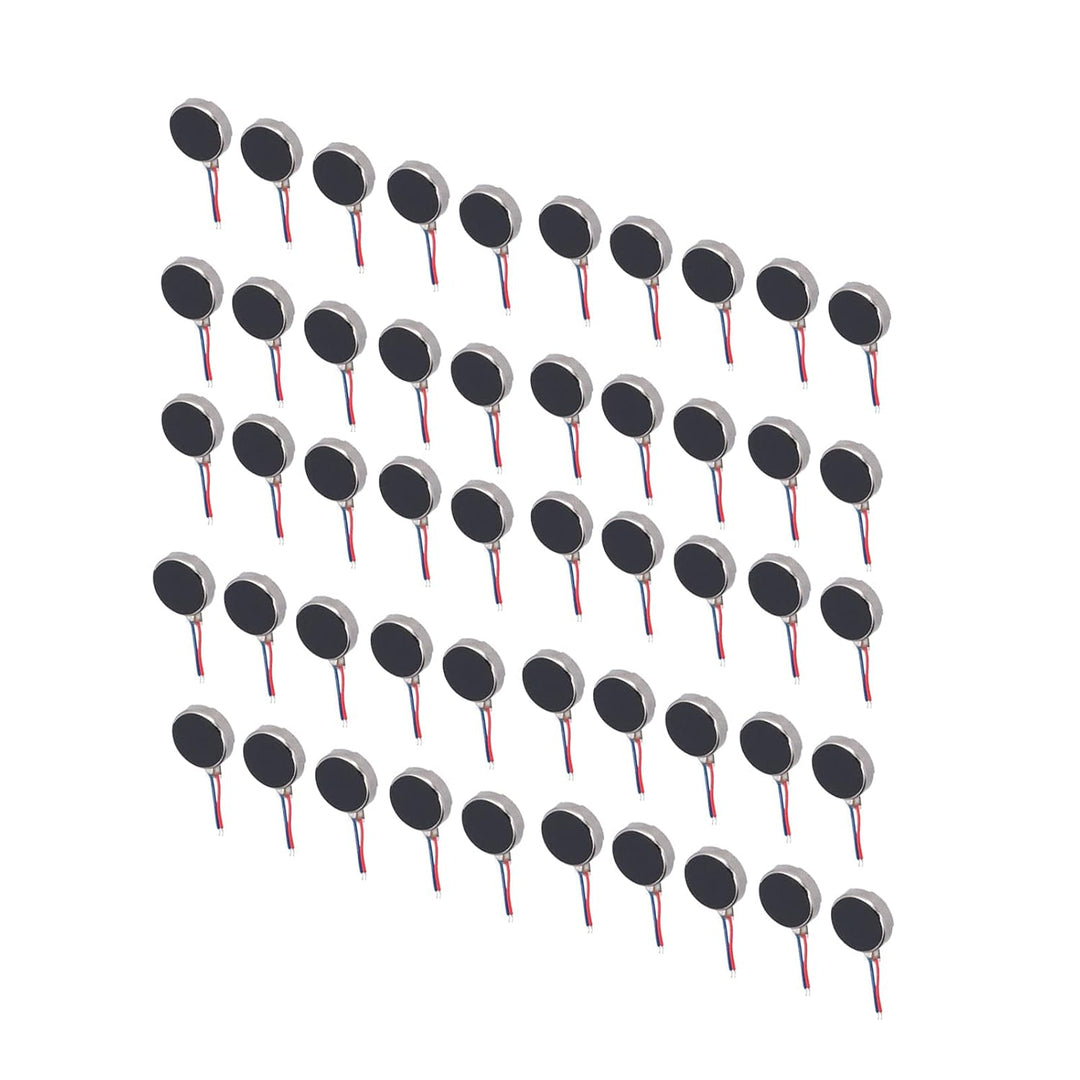 50 Stück Mini-Vibrationsmotoren DC 3V 10x2,7 Mm Anti-Interferenz Kleiner Leichter, Geräuscharmer Mik