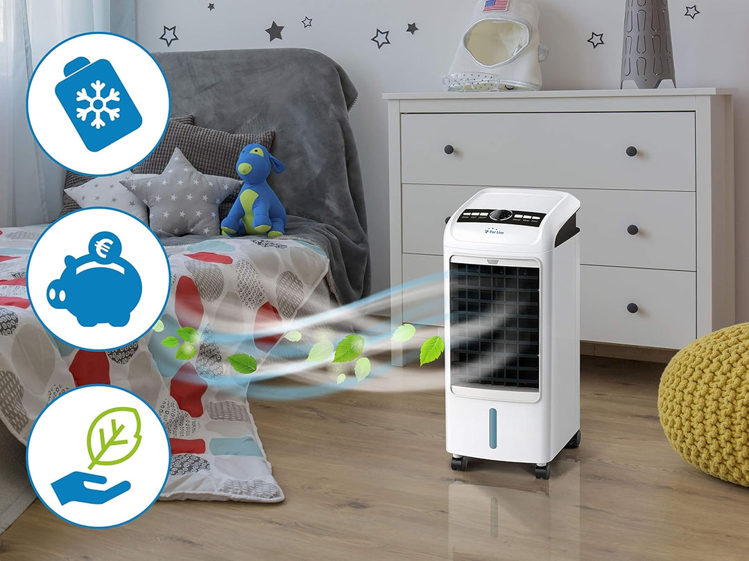 Klimagerät Dampfgerät mit niedrigem Verbrauch 75 W mit Rädern – 3 Leistungsstufen – Digitale Anzeige
