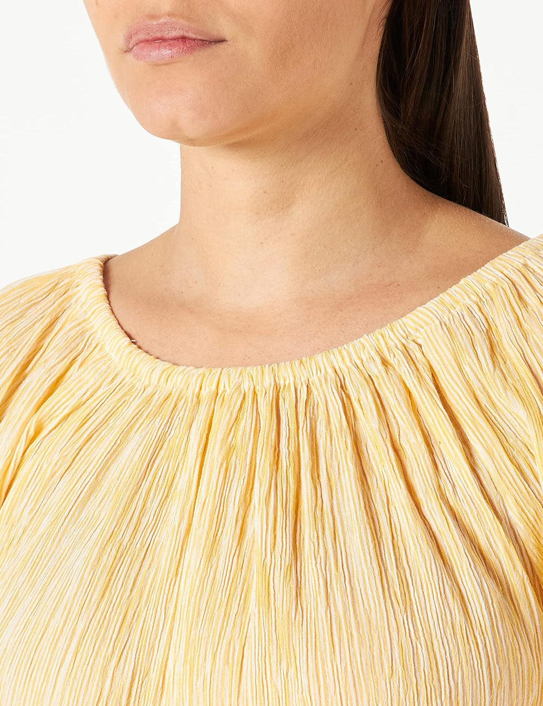 PART TWO Damen Ingeborgpw Bl Blouse Relaxed Fit Bluse 40 Amber Yellow Stripe, 40 Amber Yellow Stripe